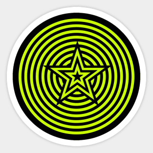 Star and Circle Tribal Sticker